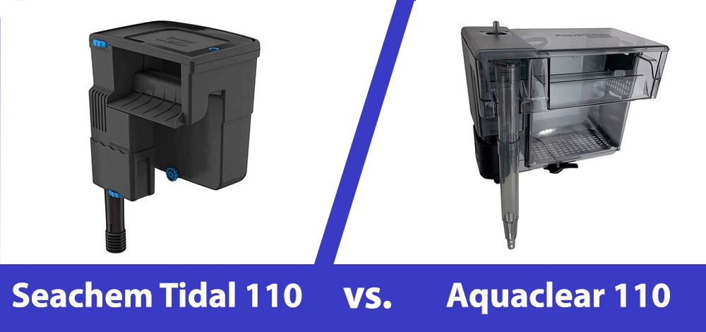 seachem tidal 110 vs aquaclear 110 header